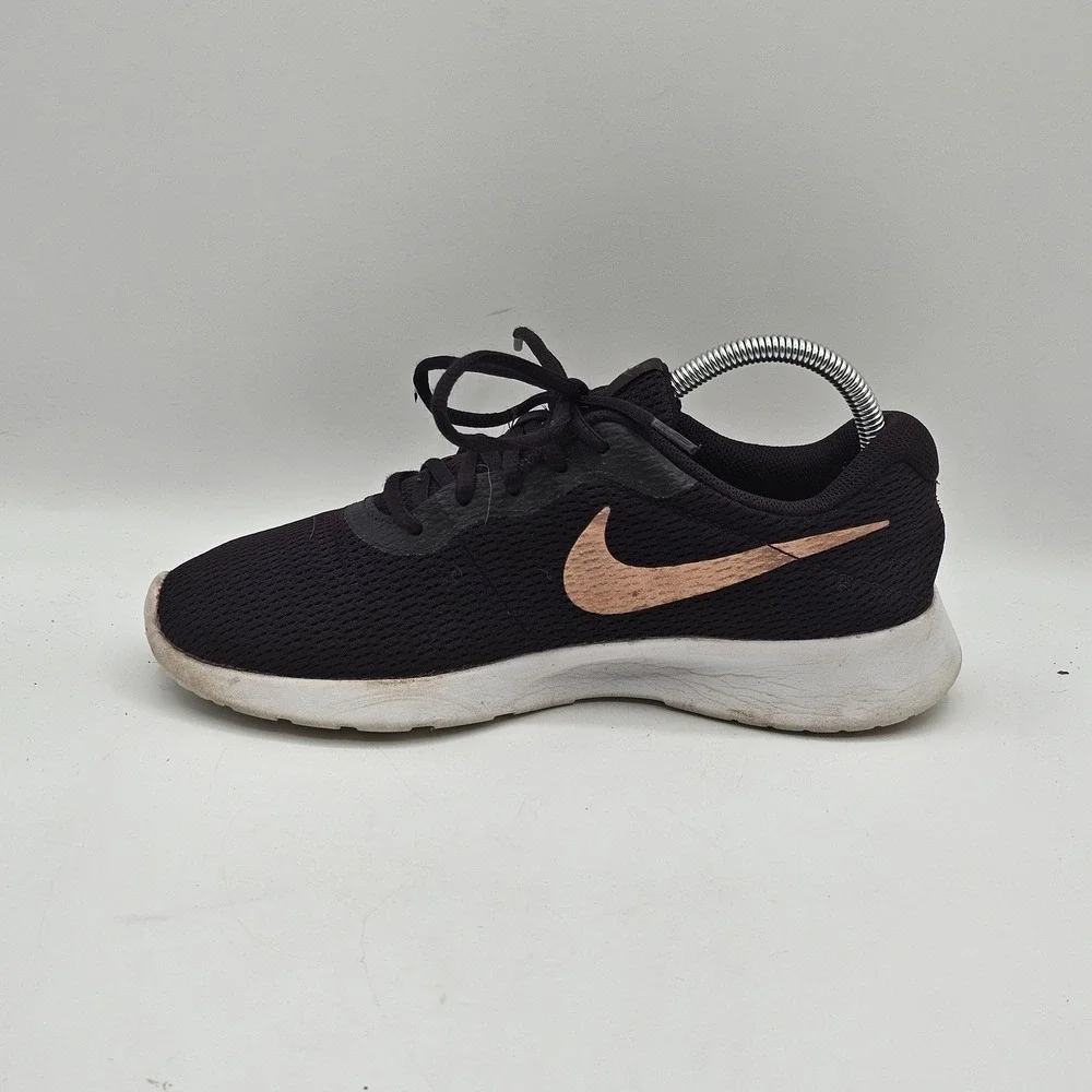 Nike Tanjun Shoes Womens Size 9 Bordeaux‎ Mesh Running Rose Gold 812655-607